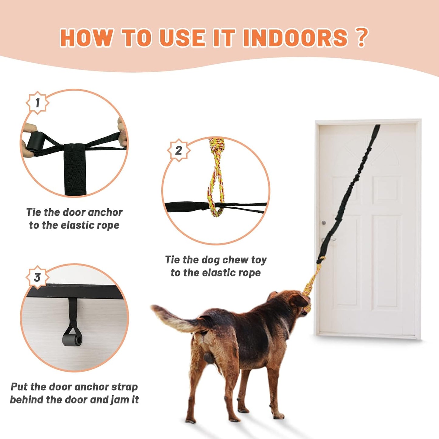 Interactive Dog Bungee Tug Toy