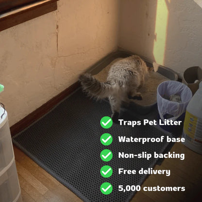 Double Layer Nonslip Litter Mat