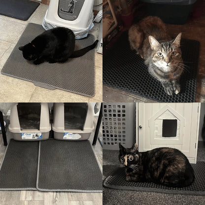 Double Layer Nonslip Litter Mat