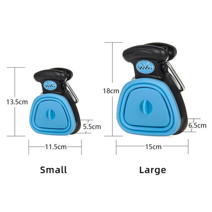 Portable Dog Poop Scooper with Waste Bag Dispenser