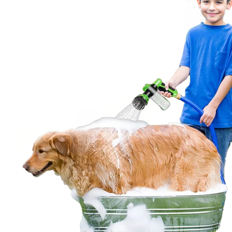 8-in-1 Foam Spray Gun for Pets